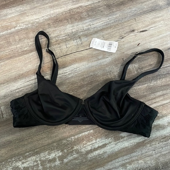 NEW Soma 32B Embraceable perfect coverage unlined Black Underwire Bra - Picture 2 of 4